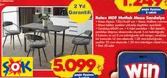 KAGU RELAX MDF MUTFAK MASA SANDALYE